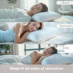 Magic Cooling Adjustable Shredded Memory Foam Pillow