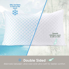 Magic Cooling Adjustable Shredded Memory Foam Pillow