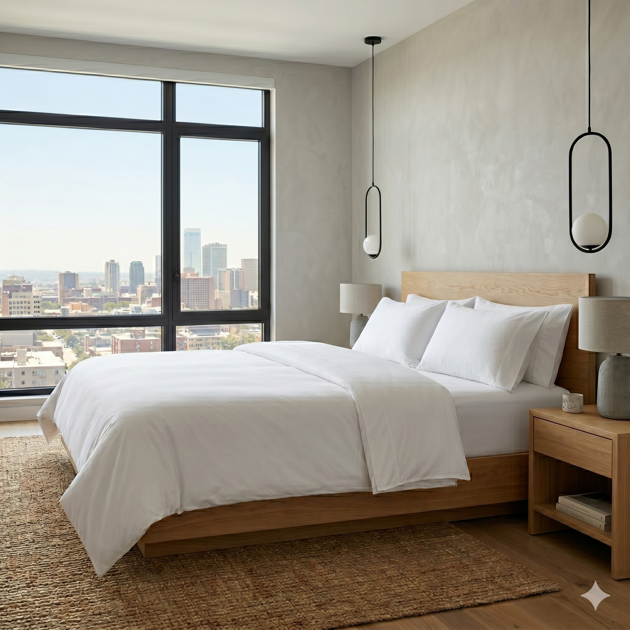 White | On-bed